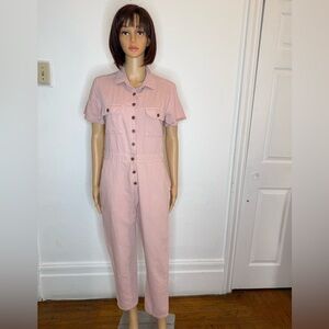 Outerknown Women's S.E.A. Suit Jumpsuit Size S Utility Coverall Workwear Pink
